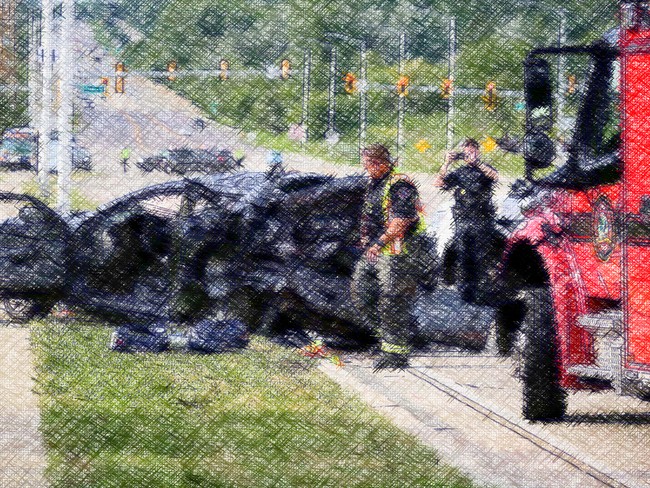 awaria auta na autostradzie drodze ekspresowej
